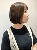 【FOLK】透明感柔らかベージュ☆似合わせ切りっぱなしボブ♪