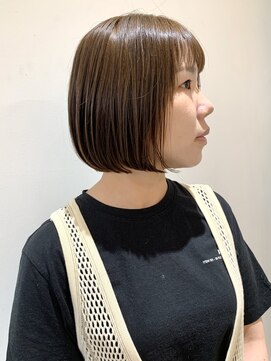 フォーク FOLK 【FOLK】透明感柔らかベージュ☆似合わせ切りっぱなしボブ♪