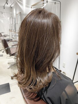 サルファ ヘアデザイン 名古屋 丸の内(S.ALPHA HAIR DESIGN) 大人アッシュブラウン×外はねミディ