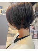 長めショートボブ7