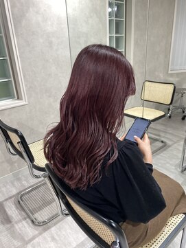 ハイプ(HYPE) 【藤沢横浜】ワインレッドカラー/ブリーチなしダブルカラー