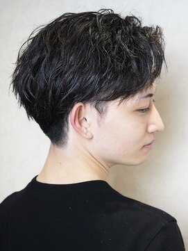 ヨシザワインク プレミアム 横浜 桜木町店(YOSHIZAWA Inc. PREMIUM) メンズツイストスパイラルパーマツーブロック刈り上げショート