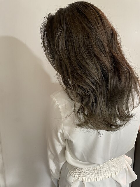 【REJOICE hair 】グラマラスカーキグレージュ　mido