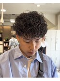 波巻きリッジツイストスパイラルパーマ