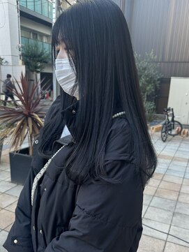 セレイン(serein) アディクシーカラーで黒染めなし、透明感カラー