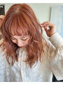【akari】ブリーチなしオレンジブラウン