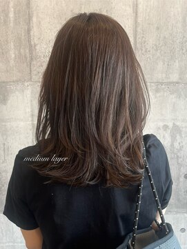 アーチ(ARCH) 韓国風ミディアムレイヤー【ARCH Sayaka】