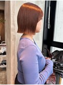 切りっぱなしボブ韓国へア透明感カラー髪質改善トリートメント