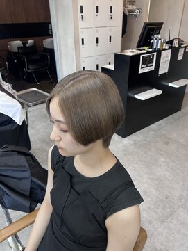 アジールヘア 東上野店(agir hair) 20代大人可愛いアッシュグレージュダブルカラー【上野】