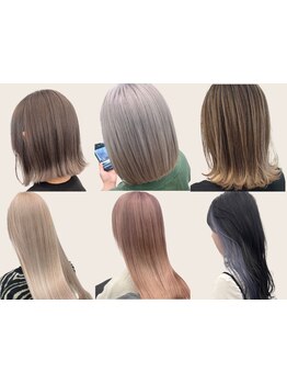 ブリーチなしカラーで透明感とツヤ感！白髪染めとの相性◎[大分駅/白髪染め/ブリーチなし/髪質改善］