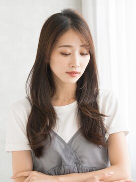 トッカ ヘアアンドトリートメント 難波店 tocca 難波　レイヤー×シースルーバング