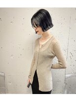 タロ(TALO)&nbsp;【TALO】切りっぱなしミニボブ×暗髪グレー