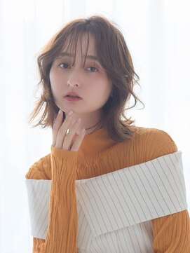 ラフィス ヘアー リアン 西宮北口店(La fith hair lien) 【La fith】オリーブベージュ×ふんわりくびれボブ