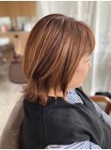 20代30代40代すっきりウルフボブ