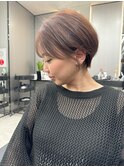 艶髪ベージュショート