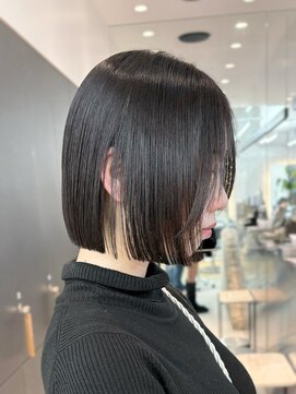 ロンドシエル 横浜(Lond ciel) イメチェン外ハネボブ美髪ワイドバング顔周りレイヤーボブ/横浜