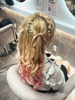 クランルシェ(clan luce)&nbsp;立体リボンハーフツイン/心斎橋ヘアセット