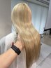 【ブリーチカラー】透明感ダブルカラー＋トリートメント