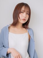 ニューヨーク ニューヨーク 河原町オーパ店(NYNY)&nbsp;ミニウルフ小顔カット結べるボブシースルーバングマロンベージュ