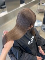 ペレ 栄店(PELE)&nbsp;ホワイトグレージュ/デジタルパーマ/チェリーブラウン/栄