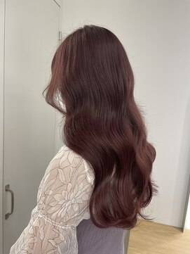 ジーナ 渋谷神南(Zina) チェリーレッドカラー×艶ロング【zina齋藤遥夏】