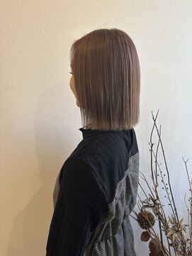 リミックスヘアー(Re:mix hair) 切りっぱなしボブ×グレージュカラー