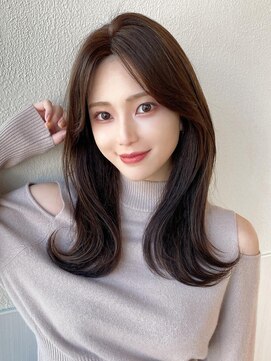 アフロート エル 錦糸町(AFLOAT L) 暗髪でも出せるこなれ感フェイスレイヤー×ナチュラルミディアム