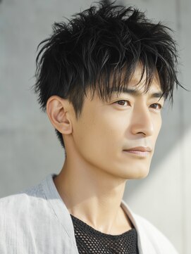 イケメンパラダイス 天王寺 ニュアンス束感ショート(Men’s)