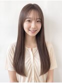 ロングヘア30代40代50代60代髪型ストレートパーマ縮毛矯正