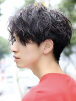 ルーシー 福岡大名店(LUCEY)&nbsp;ツイストスパイラルパーマ波巻きパーマシャドウパーマメンズ