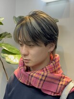 ヌープヘアーアイス(NUUP.hair ici)&nbsp;ニュアンスパーマ韓国ヘアメンズカットフェザーパーマ毛流れ