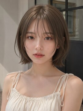 ユーフォリア 青山(Euphoria) 大人美人艶カラーベージュ小顔カット透明感ボブ