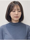 【HEY 松本】艶ストレートボブ×ダークモカ