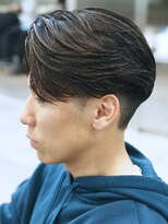 フィフス 大分(fifth)&nbsp;大分フェザーパーマメンズカットラウンドマッシュセンターパート