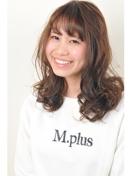 ヘアーサロン エムプラス ヨツバコ店(HAIR SALON M.PLUS) 憧れエアリーウェーブ。ニュータウンママに人気抜群。