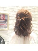 【Lino Hair河原町】ゆるふわ大人リボンアレンジ