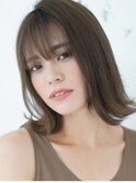 【奈良/富雄nao*c】くびれシルエット☆小顔前下がり外ハネボブ