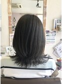 【イルミナ☆アドミオ】ティアグレージュ× 外ハネ×レイヤー