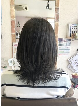 ドゥ スタイル 三国ヶ丘店(Duex Style) 【イルミナ☆アドミオ】ティアグレージュ× 外ハネ×レイヤー