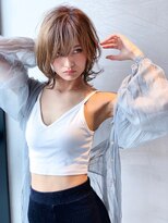 ハバナ 天神(HAVANA) 大人かわいいグレージュ×小顔レイヤーショートボブ