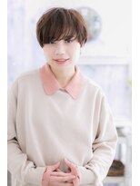 ミック ヘアアンドメイク アップ 駒込店(miq Hair&Make up)&nbsp;ナチュラルモードくせ毛風アシンメトリーショートb1