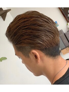 ヘアーサロン プアメリア(Puamelia) メンズカットツーブロックナチュラルブラウンカジュアル