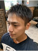 ツーブロックショート