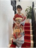 ルーズハーフアップ ドレスヘア 成人式 結婚式 お呼ばれ 二次会