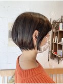 大人丸みショートボブ
