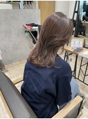 くびれヘア くすみブラウン