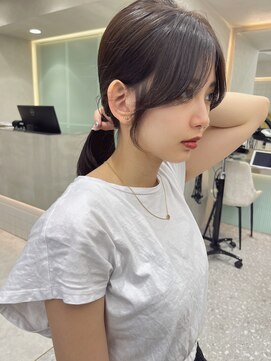 ロンド マーレ 天神大名店(Lond mare) 韓国ヘア レイヤーカット 顔周りカット 前髪カット レイヤー