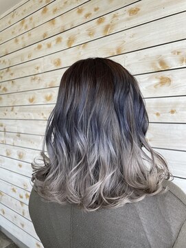 ソンリエ 青竹店(SONRiE) アッシュグレーグラデーションカラー