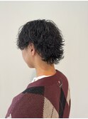 波巻きウルフ/波巻きパーマ/メンズカット/メンズパーマ