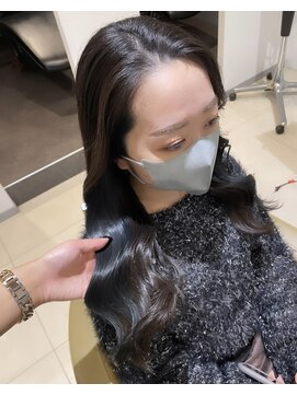 アース 高円寺店(HAIR & MAKE EARTH) インナーにブルーシルバー☆